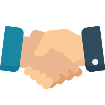 l'icona di una stretta di mano