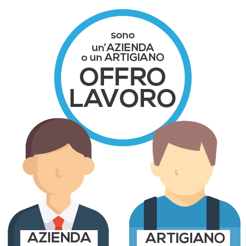 l'icona delle aziende o artigiani che offrono lavoro ai saldatori